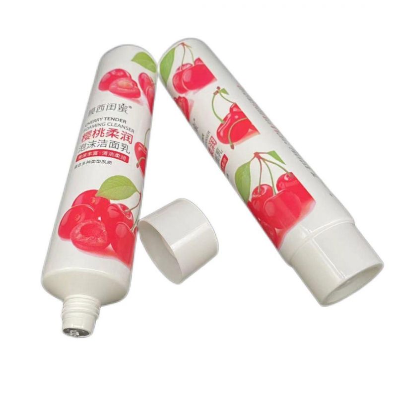 Custom Empty Eco Friendly Plastic PE Hand Cream Body Lotion Soft Cosmetic Packaging Refillable Squeeze Tube