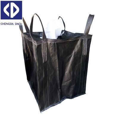 Custom 1.5 Ton FIBC Jumbo Bag with Two Side Mesh Construction Waste Bag
