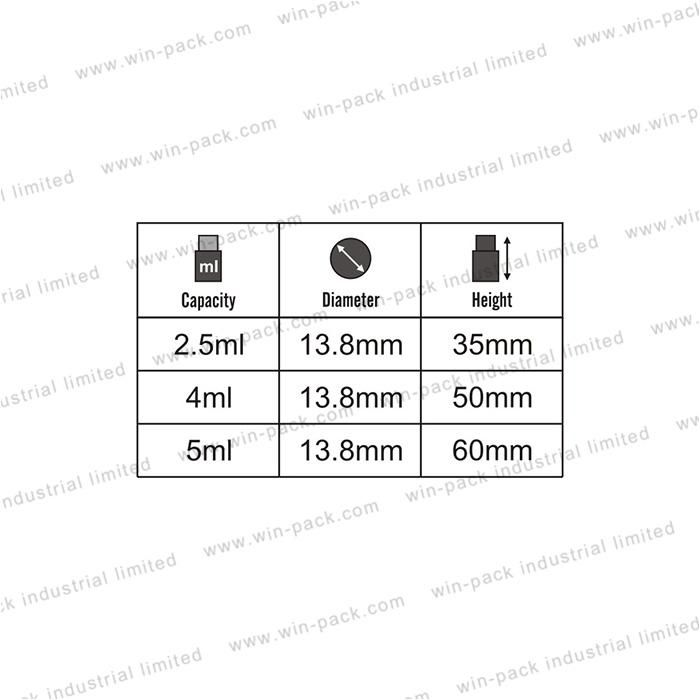 Transparent Cosmetic Bottle Popular Sale 2.5ml 4ml 5ml Perfume Spray Bottle