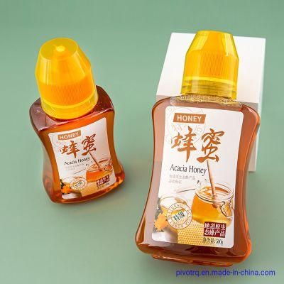 500g 250g Plastic Lock Bottle for Honey Syrup Beverage Tea Squeeze Shape