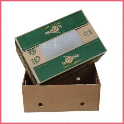 Manufacturer China Custom Logo Printed Recycled Corrugated Cardboard Paper Banana Citrus Orange Apple Gift Packaging Box Carton