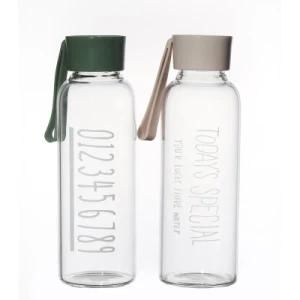 High Borosilicate Wholesale Customize Round Screw Top Glass Water Portable Bottle