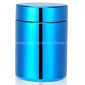 8oz/250ml Blue Chromed/ Metallized HDPE Pill Plastic Bottle