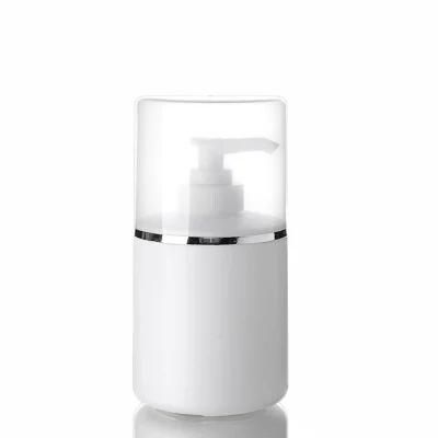 Round White Empty 250 Ml 300ml 400ml 500ml Large Lotion Pump Bottle Plastic HDPE PP Plastic Hair Conditioner Shampoo Bottles