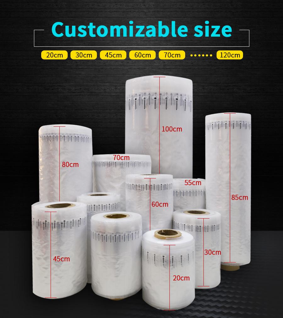 E Commerce Goods Protective Film Inflatable Column Roll Packing Film Air Cushion Package Protection