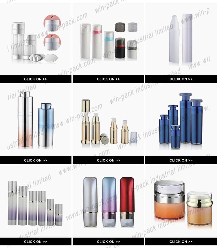 Cosmetic Packaging Plastic PP Luxury Small Airless Pump Bottle 10ml 15ml