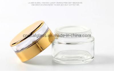 Wholesale Body Cream Jar and Lotion Bottle with Golden Caps