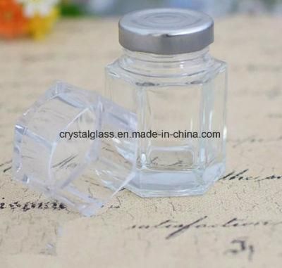 Clear Glass High-End Glass Jar Capsule Bottle Honey Jar
