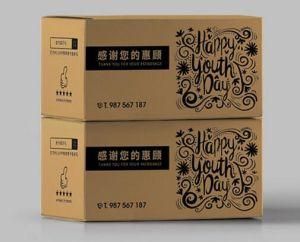 Custom Corrugated Black Printing Express Carton Box / Online Shopping Carton Box