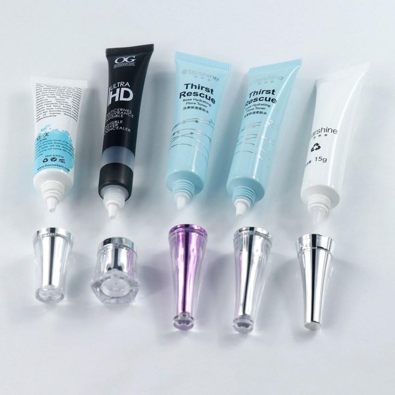 Cosmetic Tube Plastic Packaging Materials Facial Cleanser with Customized Cap