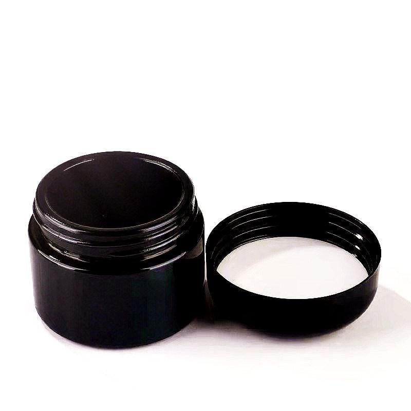 20g 30g 50g Cream Glass Container Cosmetic Black Glass Porcelain Jar