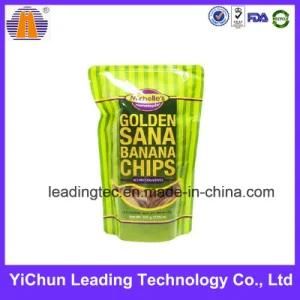 Banana Chips Snack Plastic Stand up Packaging Customized Bag