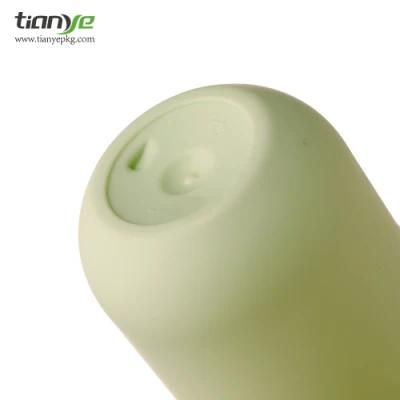 180 Ml Green Cylinder with Round Shoulder Pet Essence Bottle