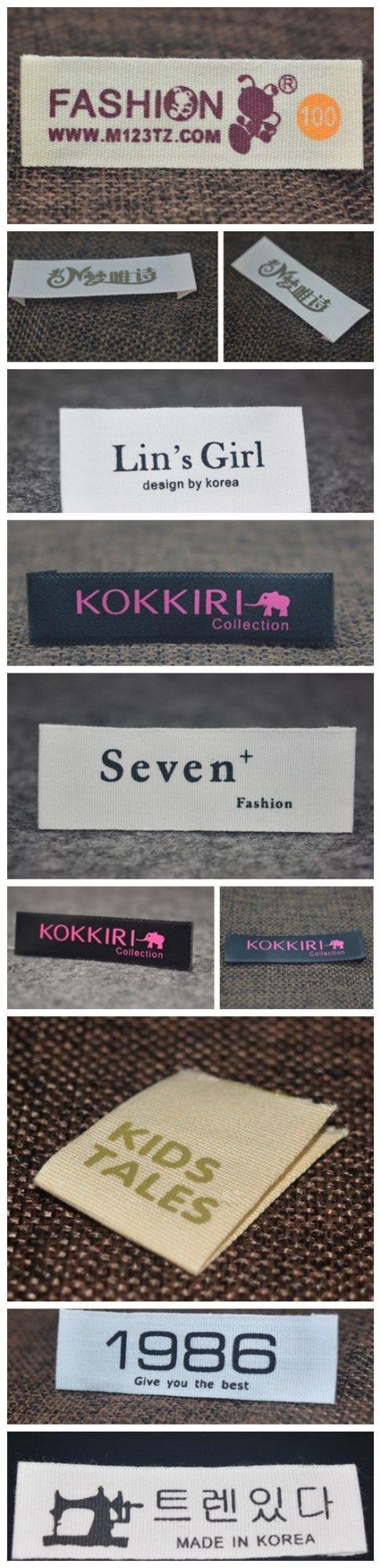 Custom Damask Woven Label Main Label Neck Labeler