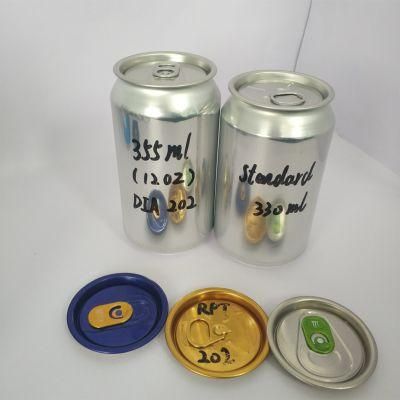 Round Aluminum Cans for Canning Beverage Products to Sell
