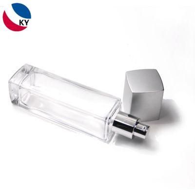 100ml 4oz Clear Glass Spray Bottle Glass Perfume Bottle with Silver Sprayer Cap
