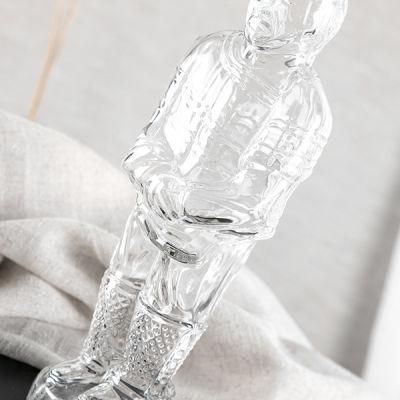 Special Shape Glass Wine Bottle with Cap