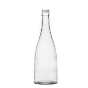 Factory Direct Sale Transparent Customize Round Wholesale Beverage Glass Bottle with Lids