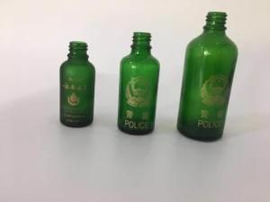 Green Essential Oil Bottle with Surface Handing