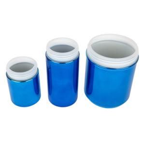 Gensyu Chrome Jar Plastic Canister Whit PP Lid for Sport Nutrition