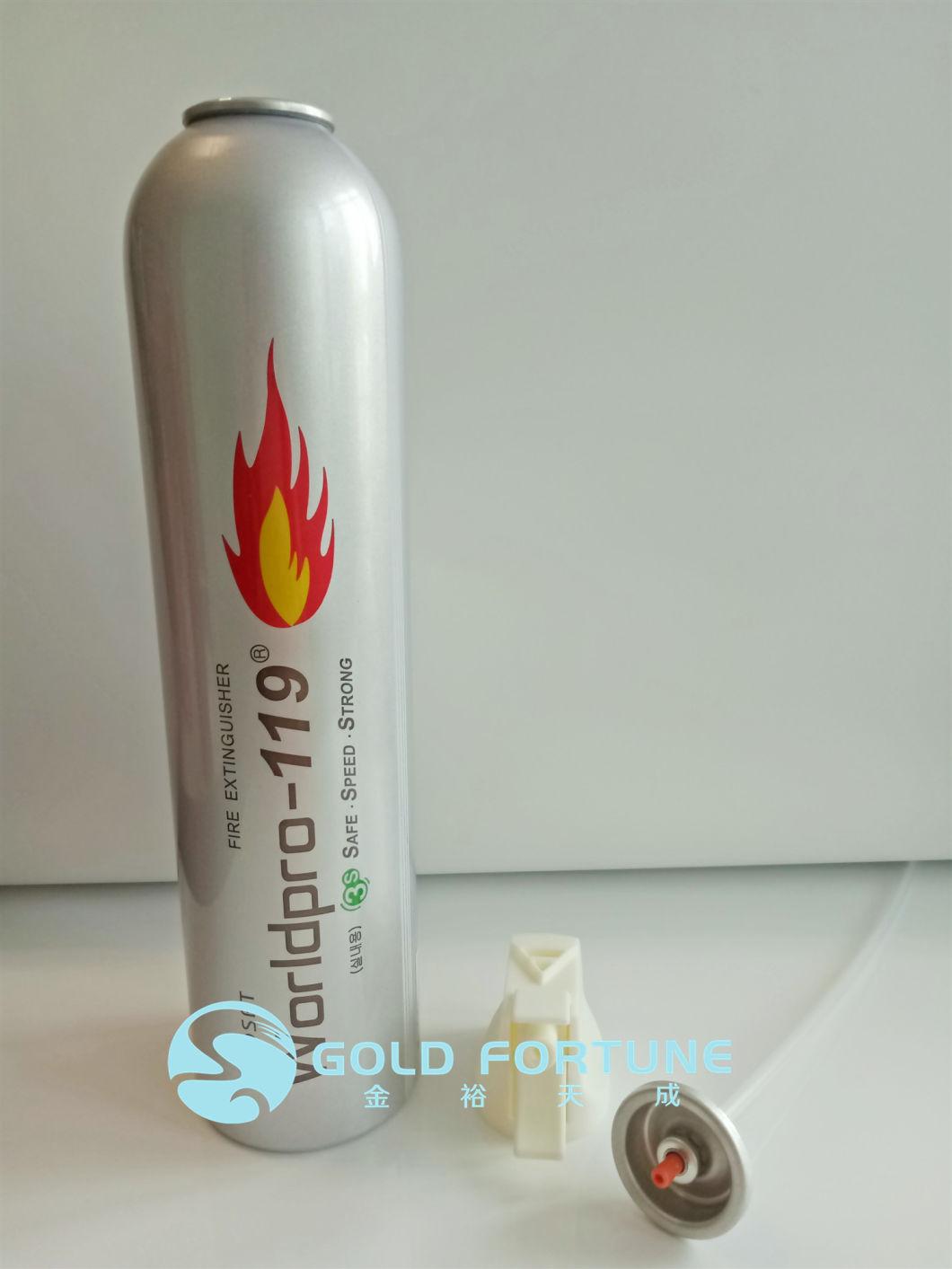 Custom Printed High Pressure Aerosol Fire Extinguisher Aluminum Can