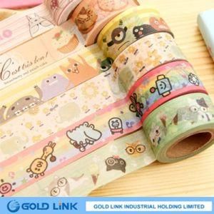 Custom Make Japanese Paper Colorful Adhesive Packing Washi Tape