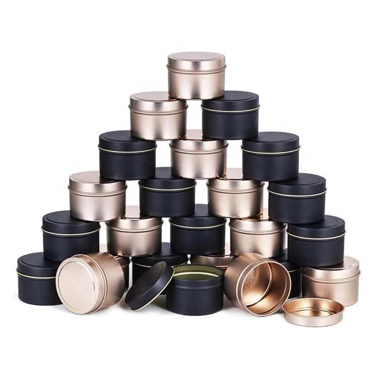 Seamless 5oz Travel Candle Tin Can/Airtight Wax Packaging Tin Box