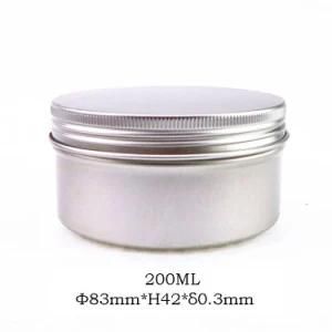 200ml Aluminum Cosmetic Tin Box Cream Jar