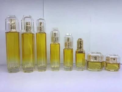 Ds017 Luxury Cosmetic Containers Empty Cosmetic Bottle in Green Set Bottle Have Stock