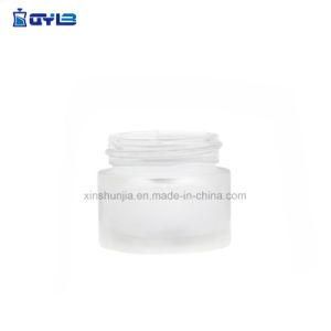 Cosmetic Packaging Empty Frosted Round Glass Cream Jar