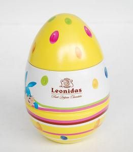 Easter Egg Shaped Tin Box for Chocolate