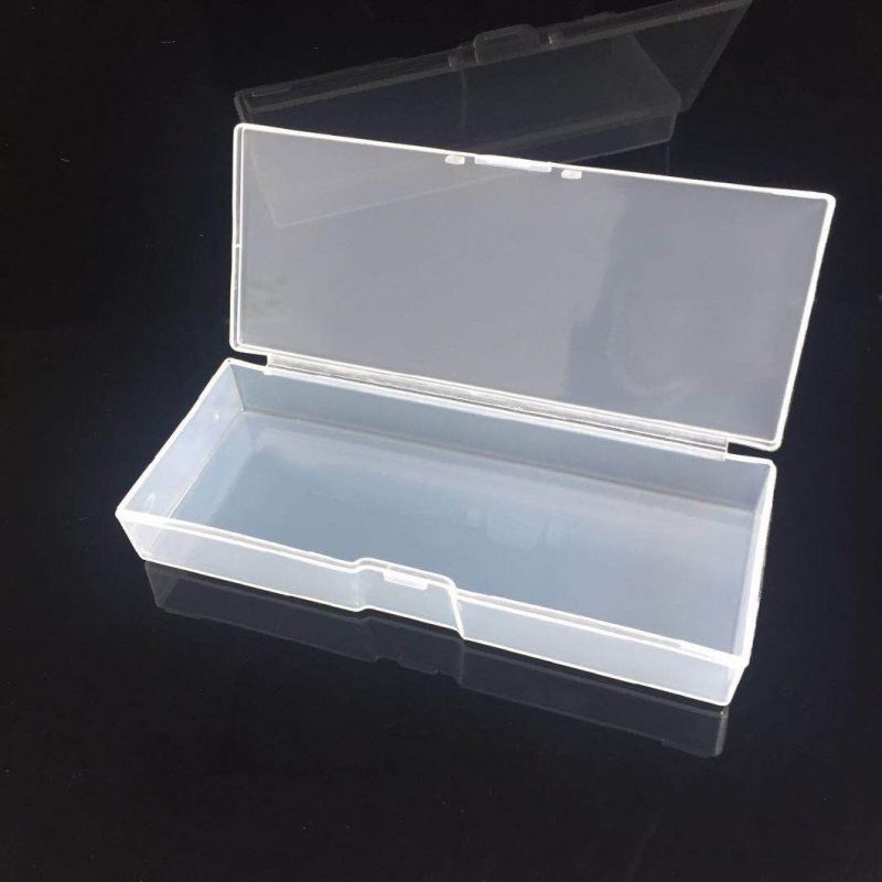 Factory Empty Rectangle Art Nail File Manicure Tool Plastic Box