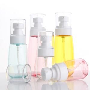 Colorful 30ml 60ml 100ml Travel Transparent Unique PETG Plastic Liquid Spray Bottle
