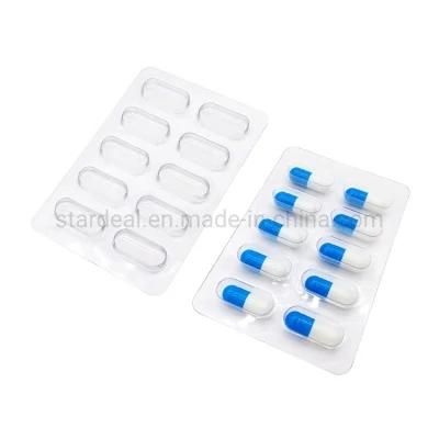 10 Cavity Size 00 Empty Capsule Plastic Pills Blister Tray