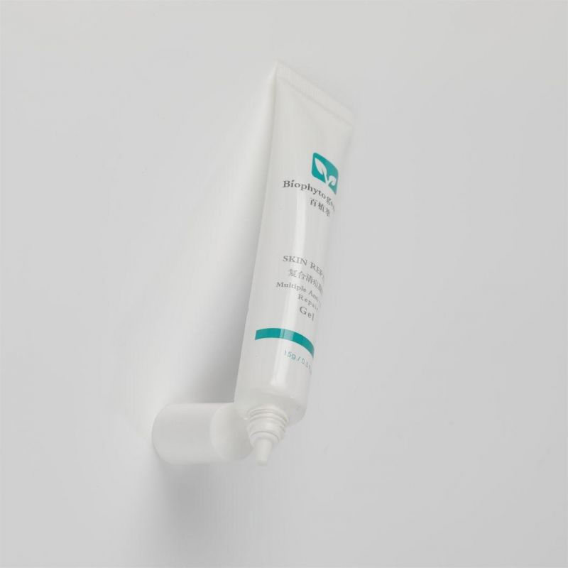 3ml 7ml 0.5oz 30ml Custom Squeeze Soft Sample Plastic Long Nozzle Eye Serum Cream Tube with Plating Lid