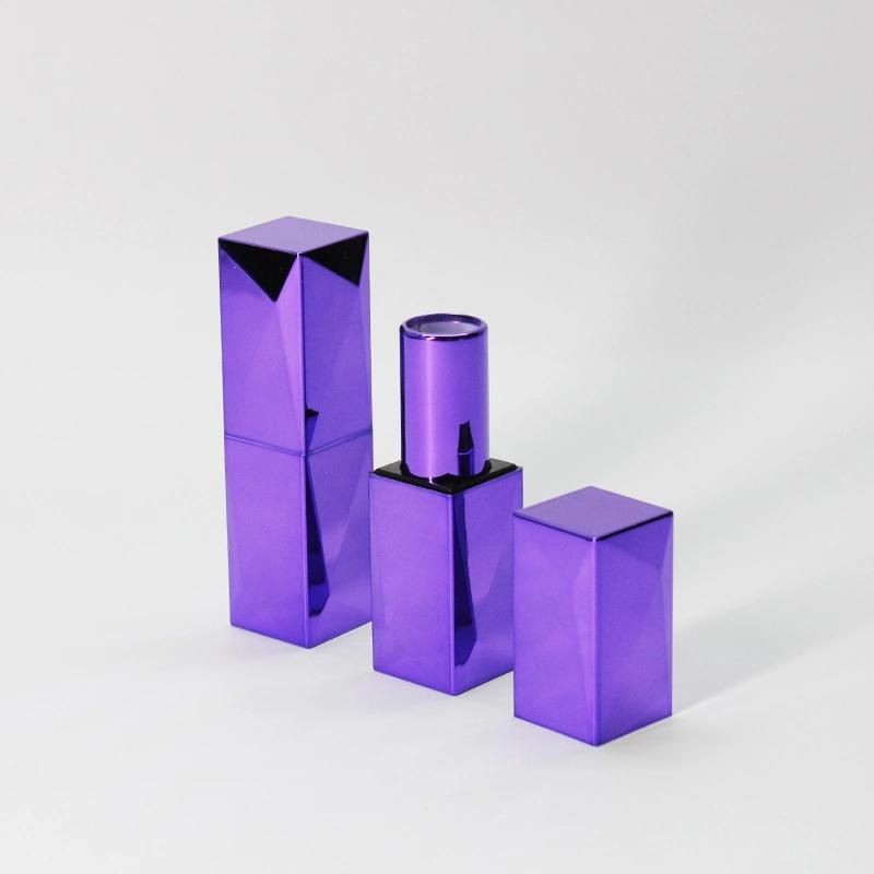 Square Lipstick Tube Empty Gold Lipstick Container Luxury Lipstick Packaging