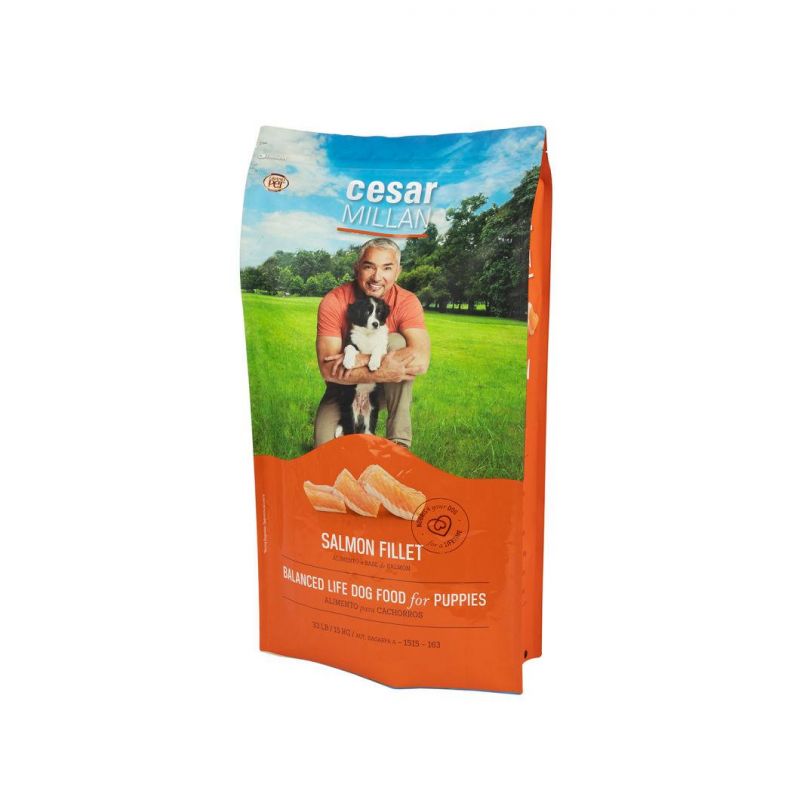 Reresealable Ziplock Stand up Dog Food Packaging Bag