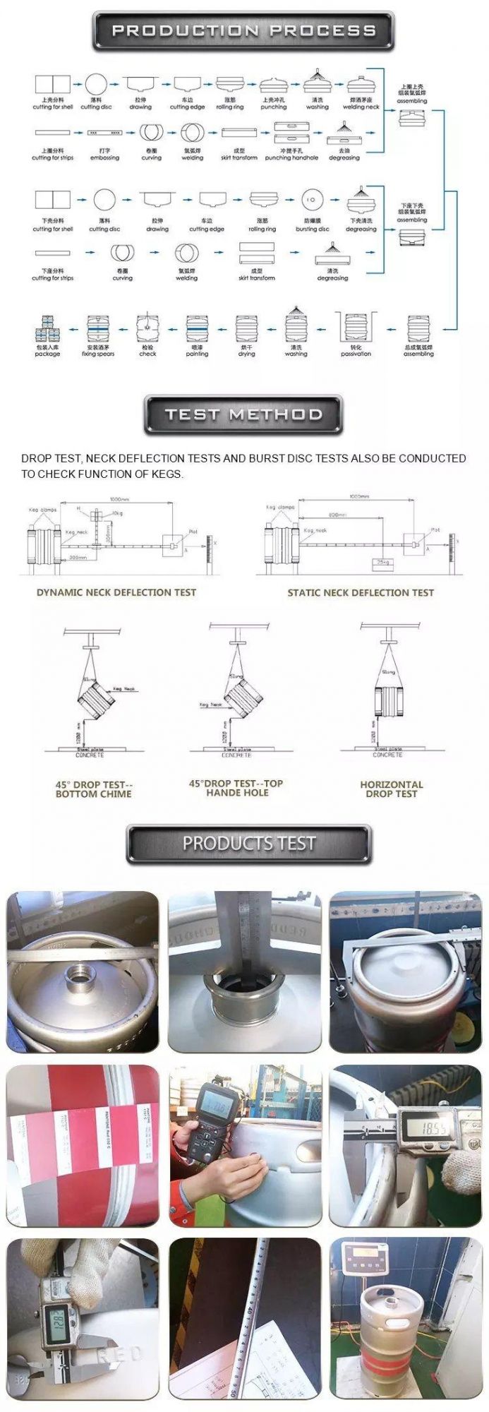 The Fine Quality Stainless Steel 304 Euro Standard and Us Standard Kegs 20L 30L 50L 1/6bbl 1/4bbl 1/2bbl