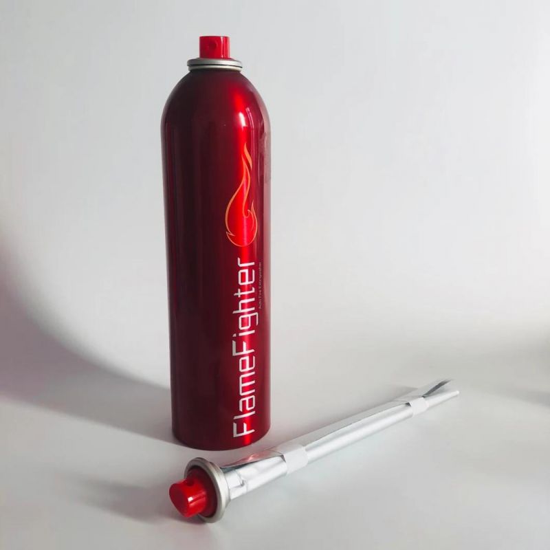 Aluminum Spray Can with Bag on Valve for Aerosol Fire Extinguisher Usage