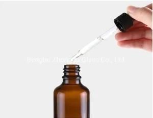 Empty Dropper Bottle Amber Essential Oil Glass Aromatherapy Liquid Brown 5-50ml