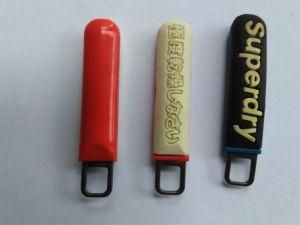 High Quality Plastic Promotional 3D Rubber Zipper Puller (ZP-111)