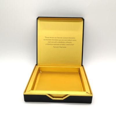 OEM Luxulry Gold Black Fancy Wedding Candy Chocolate Packaging Gift Box