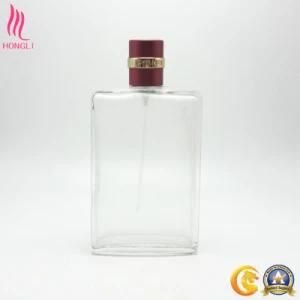 Rectangle Transparent Glass Packaging Bottle with Beautiful Sprayer