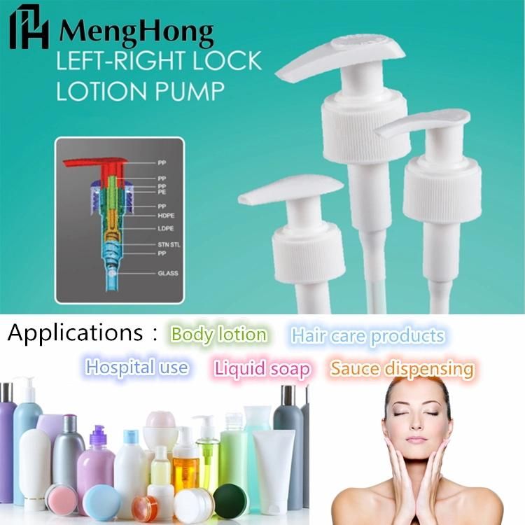 24mm Metal Bamboo Lotion Pump Treatment Cream Pump for Bottle