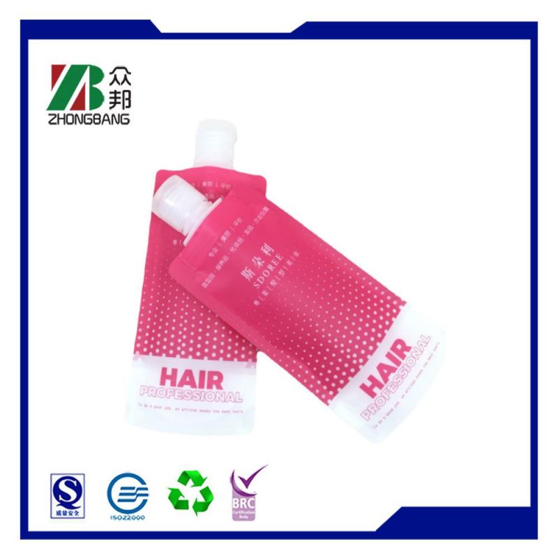 Laminated Plastic Bag Shower Gel Stand up Spout Pouch