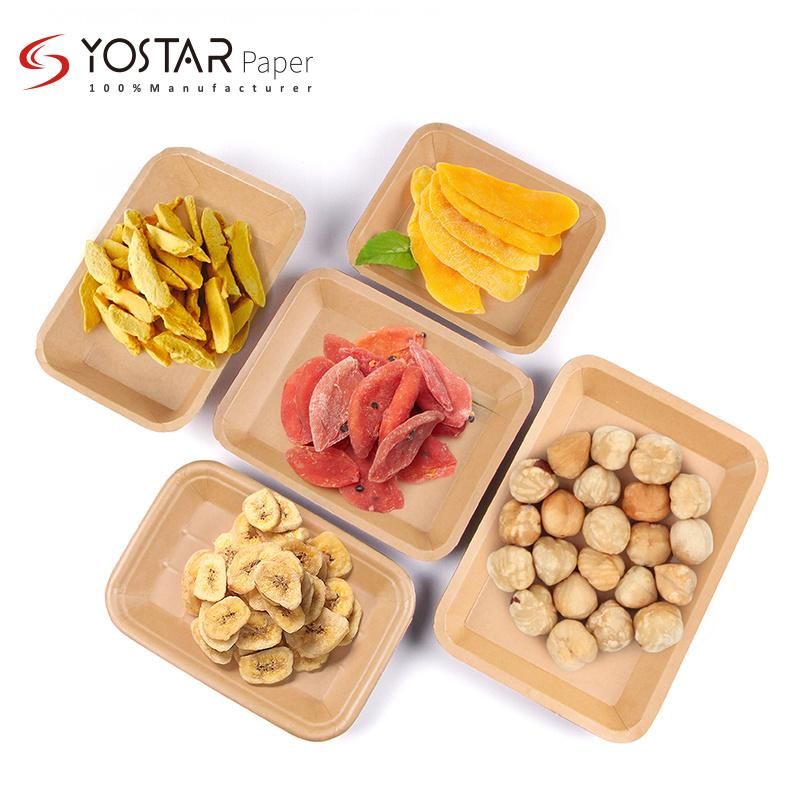 Custom Biodegradable Disposable Food Server Plate Platter Tray