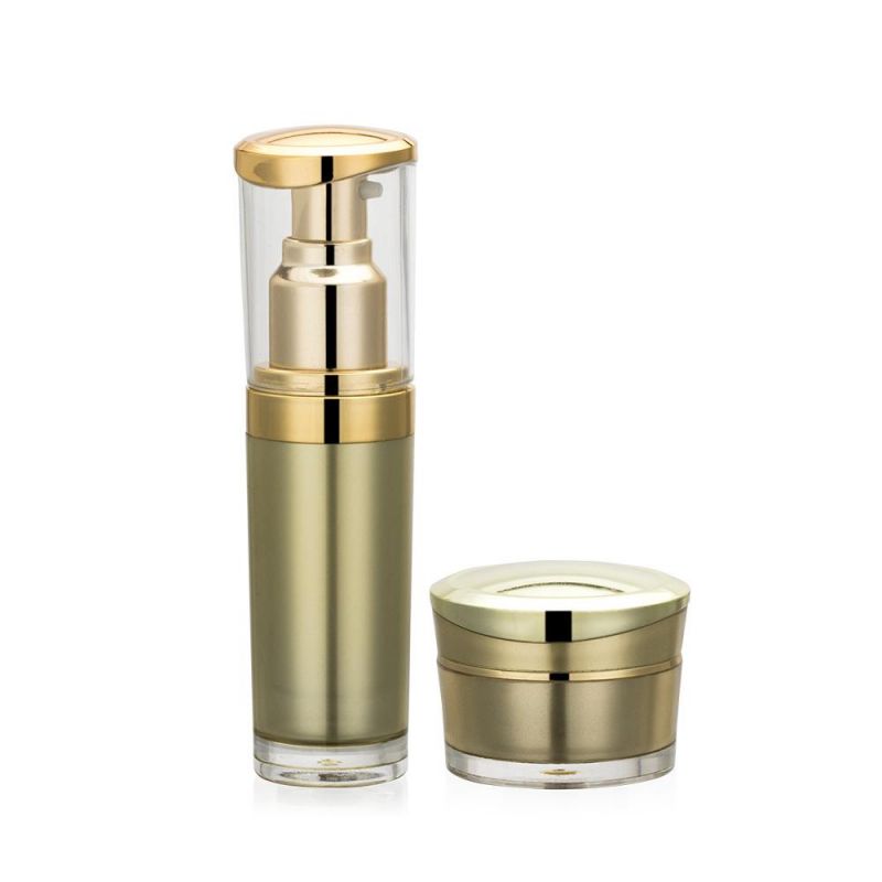 5g 10g 15g 20g 25g 30g 20ml 30ml Hot Sale Acrylic Cream Jar and Bottle Set for Skin Care