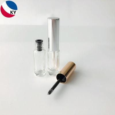 3ml 3G Eyeliner Eyelash Mascara Lipgloss Glass Bottle Makeup Container with Gold Silver Cap