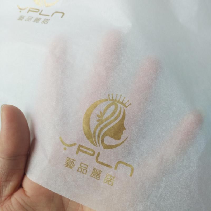 17GSM Wrapping White Tissue Paper with Logo Printing Custom Logo Flower Packing Paper Shoes Packi