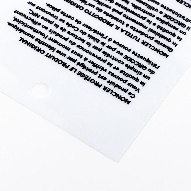Custom Plastic TPU Polypaper PVC Material Printed Hang Tag